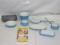 FLAT BOX OF ASSORTED MINIATURE ENAMELWARE DISHES