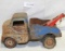 VINTAGE TIN WRECKER TRUCK - RUSTY