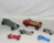 FLAT BOX OF ASSORTED TOY CARS, CAR PARTS