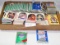 FLAT BOX OF ASSORTED SPORTS TRADING CARDS