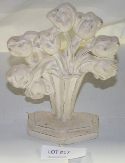 CAST IRON FLOWER DOOR STOP