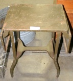METAL TYPING TABLE W/FOLDING SIDES - LOCAL PICKUP ONLY