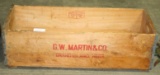 G.W. MARTIN & CO. SHIPPING BOX - GRAND ISLAND NEBR. - LOCAL PICKUP ONLY
