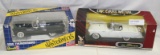 2 1/18 DIECAST FORD THUNDERBIRD CARS - N.O.S. - 2 TIMES MONEY