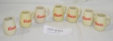 7 MINIATURE CERAMIC COORS BEER MUGS