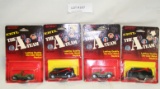 4 ERTL 1/64 DIECAST A-TEAM TOYS W/PACKAGES