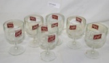 6 GLASS SCHLITZ BEER GOBLETS - 2 STYLES