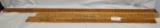 5 WOODEN ADVERTISING YARDSTICKS, 4-FOOT STICK