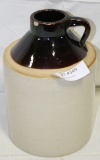 UNMARKED STONEWARE JUG W/HANDLE