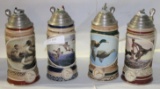 4 DUCKS UNLIMITED WATERFOWL OF NORTH AMERICA STEINS - 4 TIMES MONEY