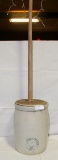 BUCKEYE POTTERY 3 GALLON BUTTER CHURN W/DASHER - LOCAL PICKUP ONLY