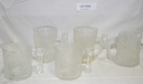 17 FLINSTONES CLEAR GLASS CUPS & MUGS