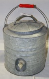 IGLOO CORP. VINTAGE GALVANIZED 2 GALLON COOLER