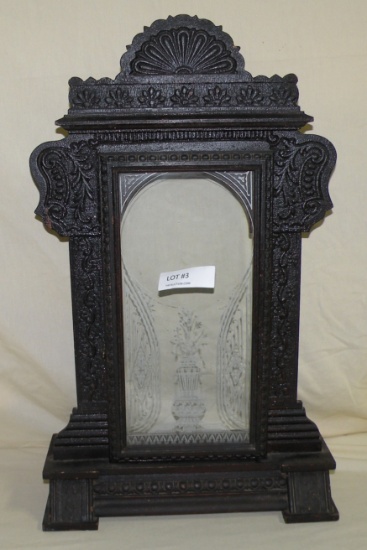 ANTIQUE WOODEN MANTEL CLOCK CASE - LOCAL PICKUP ONLY