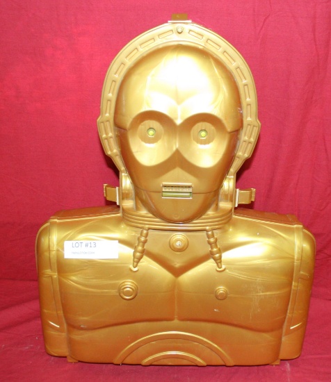 VINTAGE 1983 C-3PO PLASTIC STORAGE CASE