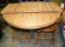 ROUND KITCHEN TABLE W/2 WOOD CHAIRS - LOCAL PICKUP ONLY