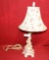 CHERUB FIGURINE ELECTRIC TABLE LAMP W/SHADE - LOCAL PICKUP ONLY