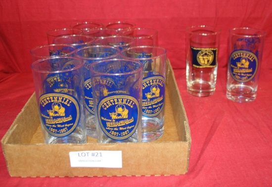 14 STATE OF NEBRASKA DRINKING GLASSES - SET OF 8, SET OF 6