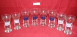 8 HAMM'S BEER GLASSES - 2 MATCHING SETS OF 4 GLASSES
