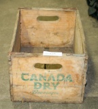 CANADA DRY BEVERAGES WOOD SHIPPING CRATE