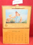HILL HATCHERY FEED & FARM SUPPLY HANGING CALENDER - DEC. 1978 PAGE