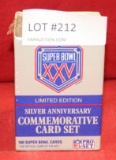 PRO SET SUPER BOWL 25 COMMEMORATIVE CARD SET - FACTORY SEALED