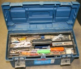 RUBBERMAID TOOLBOX W/ASSORTED TOOL CONTENTS