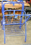 2 METAL FOLDING SADDLE STANDS - 2 TIMES MONEY - LOCAL PICKUP ONLY