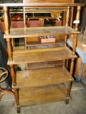 WOOD SHELVING UNIT - LOCAL PICKUP ONLY