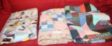 3 QUILTED BLANKETS - 1 IS A BABY BLANKET