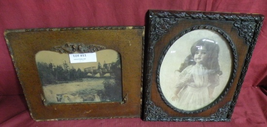 TWO VINTAGE FRAMED ART PRINTS/PHOTOS