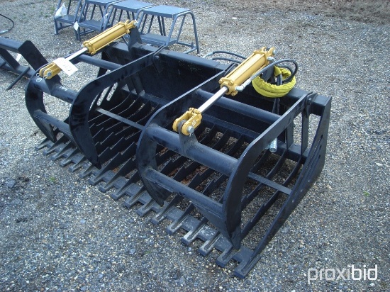 66" Rock Bucket with Grapple,