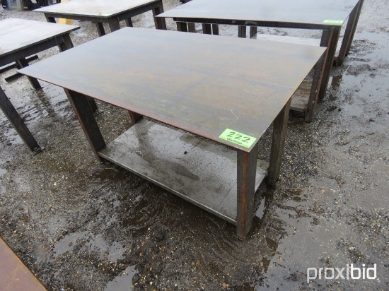 New/Unused 4' 9" Shop Table w/Adjustable Shelf