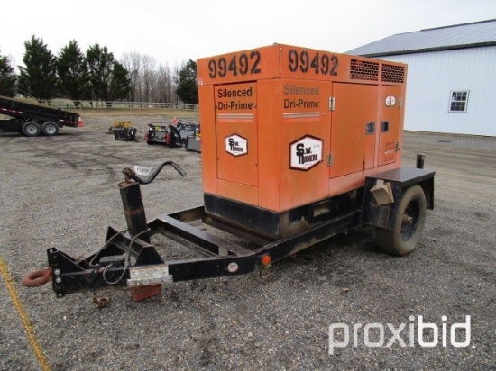 2005 S/A Trailer, w/Godwin 3TNV88-D Water Pump,