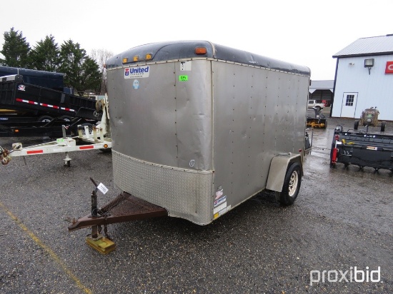 United 10' Box Trailer,