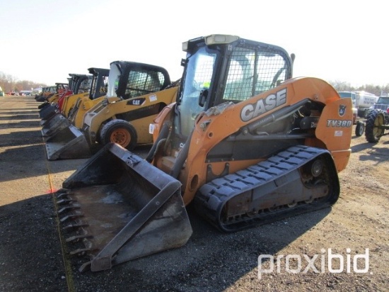 2012 Case TV380 Rubber Track Skid Loader,