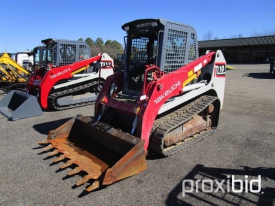 2014 Takeuchi TL10 Rubber Track Skid Loader,