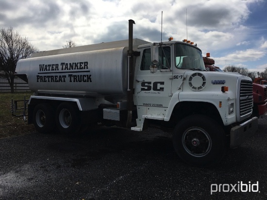 1990 Ford L8000 Diesel Water Tanker,