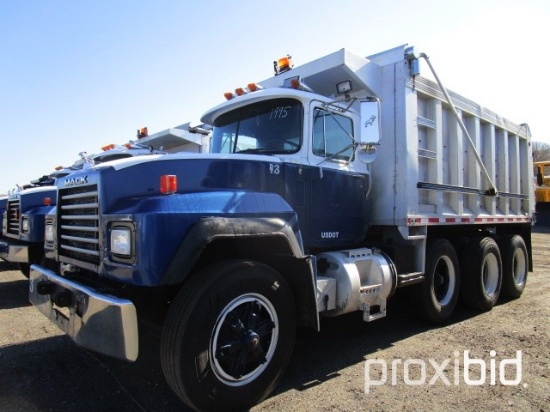 1995 Mack RD688S Tri-Axle Dump Truck,