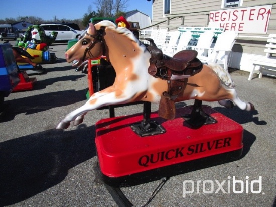 Coin-Op Quick Silver Horse, (Tan)