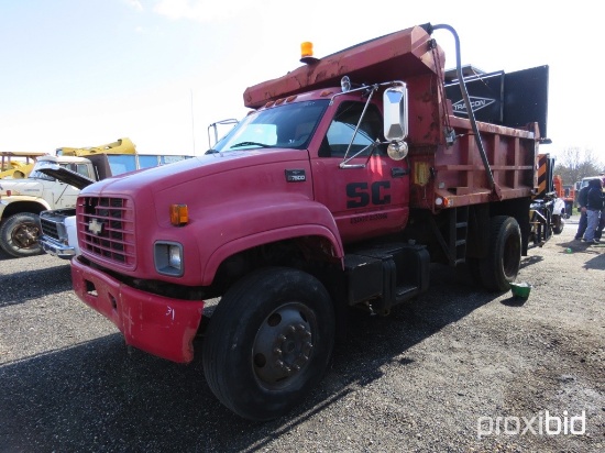 1999 Chevrolet C7500 S/A Dump Truck,