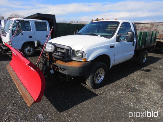 2004 Ford F250XL 4X4 Flatbed Truck,