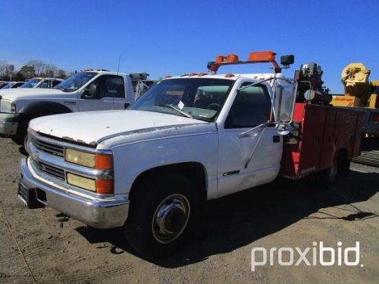 1997 Chevrolet Cheyenne 3500 Utility Truck,