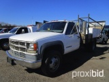 2000 Chevrolet 3500HD Flatbed Stake Bod Truck,