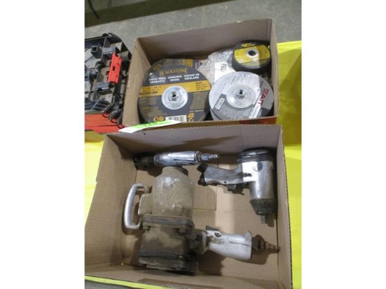 Boxes of Grinding  Wheels, Air Ratchets,