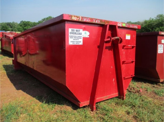 2022 IES 62" Hook Lift 20' Roll-Off Container