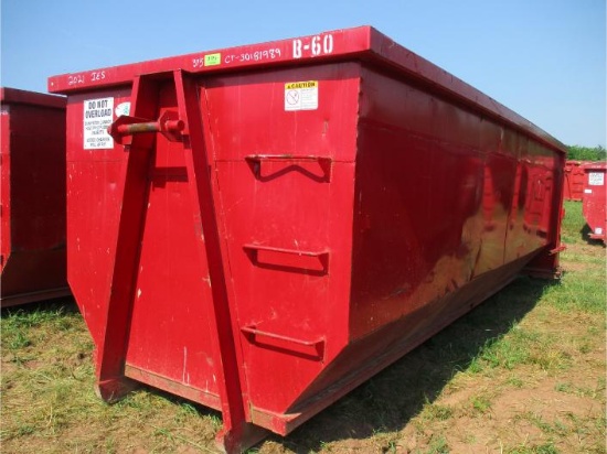 2021 IES 62" Hook Lift 20' Roll-Off Container