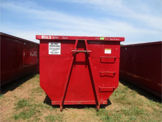 2021 IES 62" Hook Lift 20' Roll-Off Container