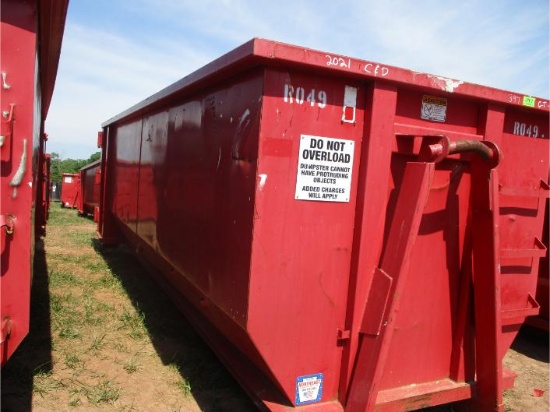 2021 IES 62" Hook Lift 20' Roll-Off Container