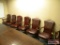 (10) Conference Room Leather Upholstered Arm Chairs